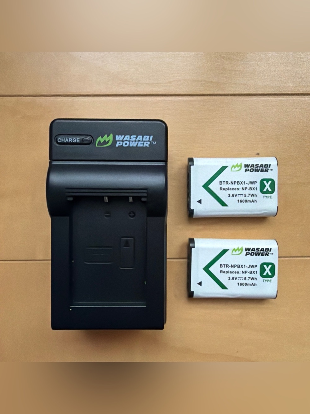 Wasabi Power Battery (2-Pack) and Dual Charger for Sony NP-BX1, NP-BX1/M8